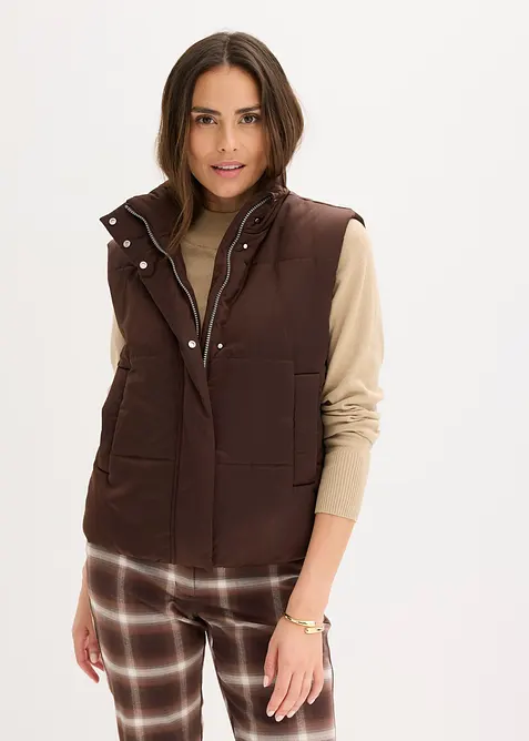 Bodywarmer met lichte glans, bonprix