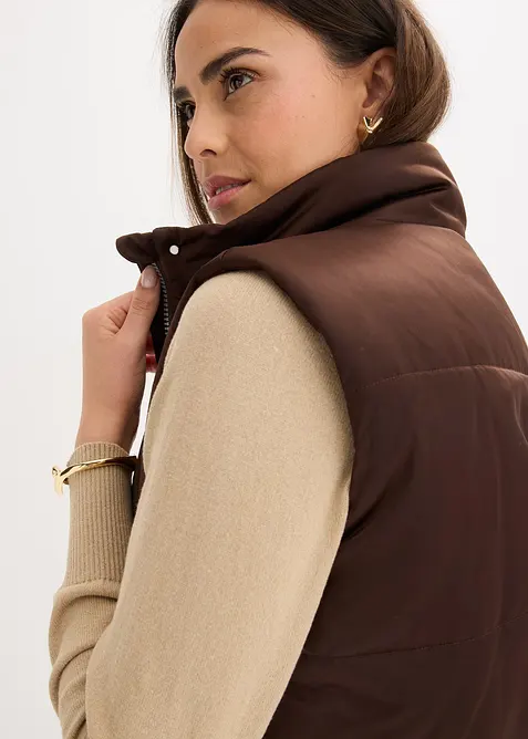 Bodywarmer met lichte glans, bonprix
