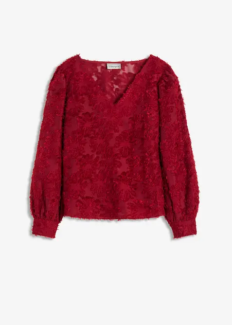 Blouse met bloemenstructuurpatroon, bonprix