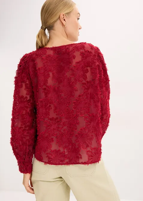 Blouse met bloemenstructuurpatroon, bonprix
