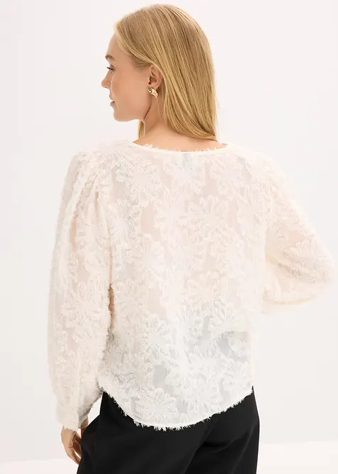 Blouse met bloemenstructuurpatroon, bonprix