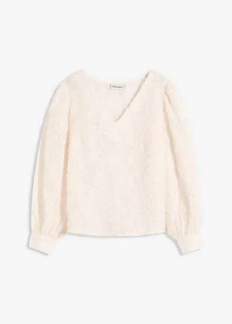 Blouse met bloemenstructuurpatroon, bonprix