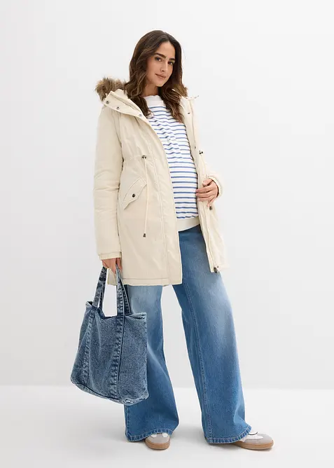 Gewatteerde zwangerschapsparka/draagjas, bonprix