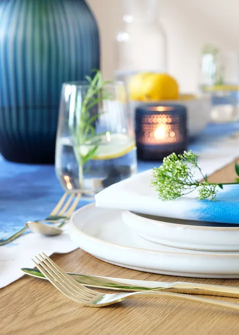 Stoffen servetten van biologisch katoen (set van 4), bonprix