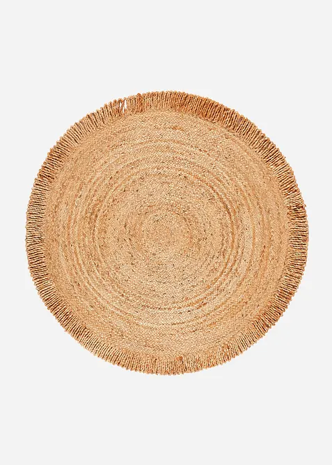 Rond Kelim vloerkleed met franjes, bonprix