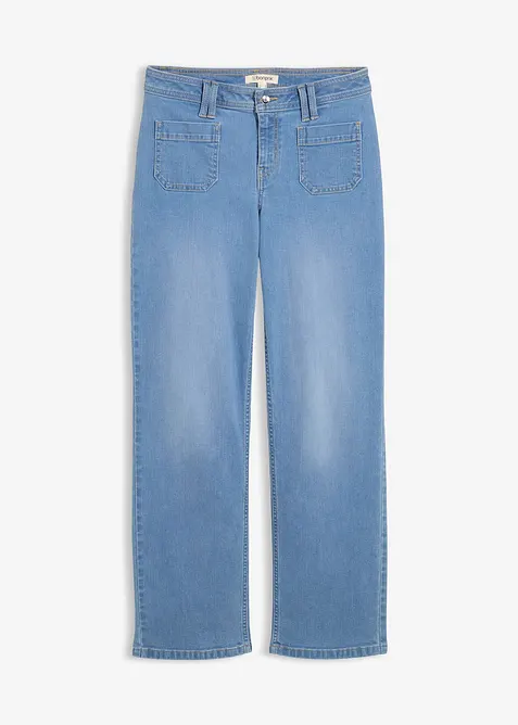 Straight jeans mid waist, bonprix
