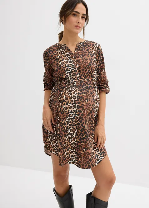 Lange zwangerschapsblouse/voedingsblouse van soepele viscose, bonprix