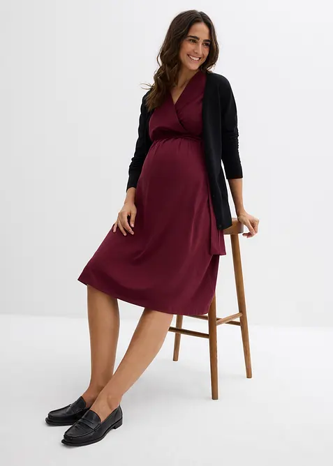 Soepele zwangerschapsjurk van biologisch katoen, bonprix