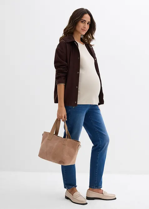 Geribd zwangerschapsshirt van puur katoen (set van 2), bonprix