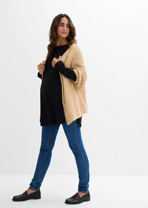 Lang zwangerschapsshirt/voedingssshirt van katoen, bonprix