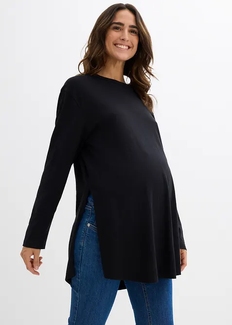 Lang zwangerschapsshirt/voedingssshirt van katoen, bonprix