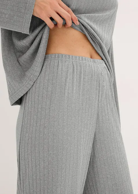 Pyjama van zachte pointelle jersey, bonprix