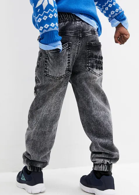 Thermo instapjeans met jersey voering, regular fit, bonprix