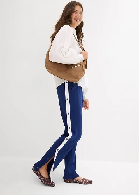 Sneldrogende joggingbroek met drukknopen, bonprix
