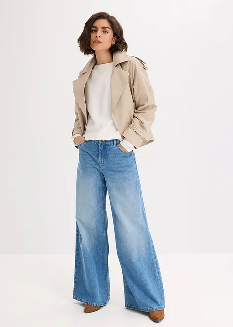 Trui met parelknopen, bonprix