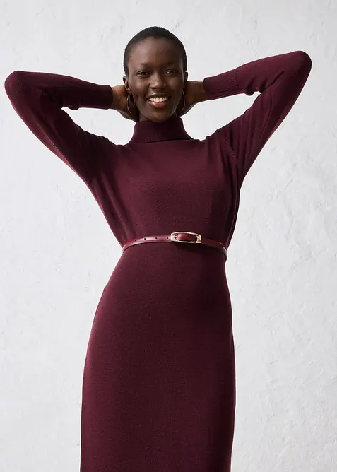 Gebreide jurk van merinowol, bonprix