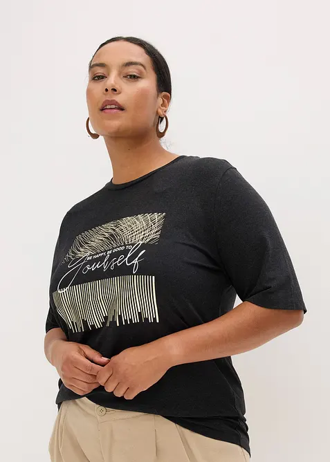 Longsleeve met print, bonprix