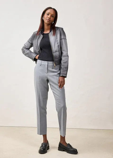 Leren jas van lamsnappa, bonprix