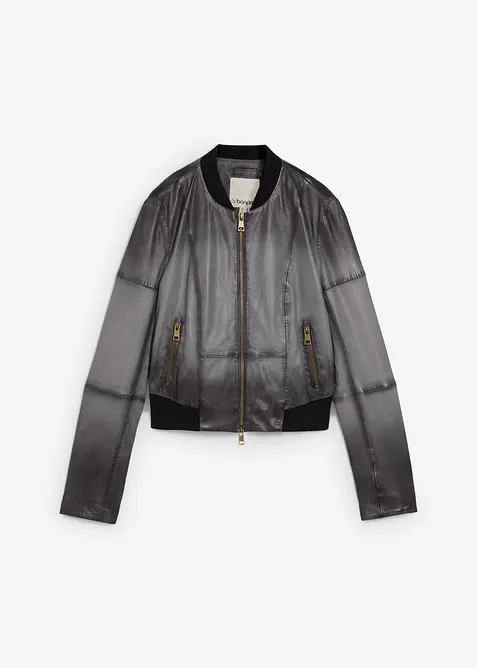 Leren jas van lamsnappa, bonprix