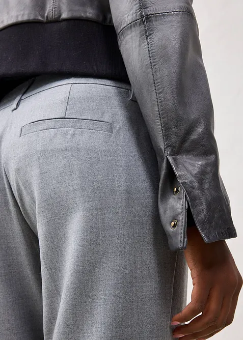 Leren jas van lamsnappa, bonprix