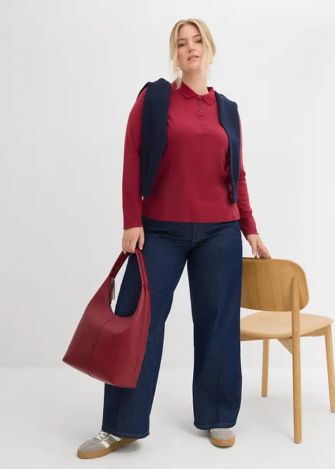 Poloshirt van zwaar biologisch katoen, bonprix