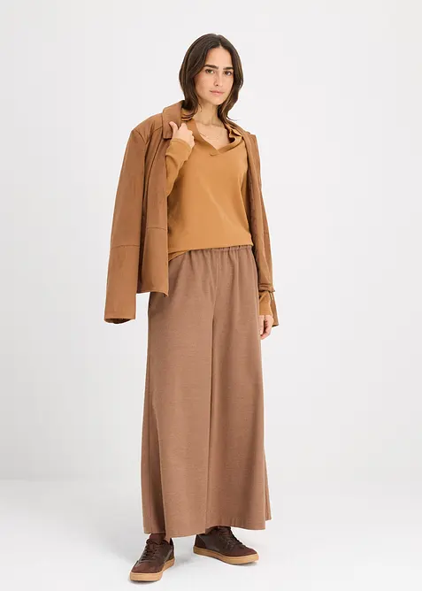 Poloshirt van fijne viscose, bonprix