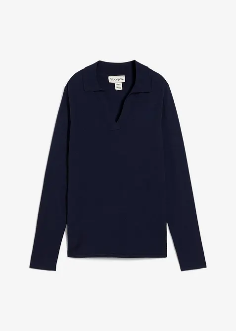 Poloshirt van fijne viscose, bonprix