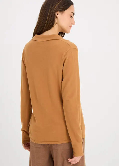 Poloshirt van fijne viscose, bonprix