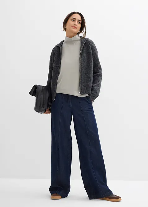 Scuba-shirt met opstaande kraag, bonprix