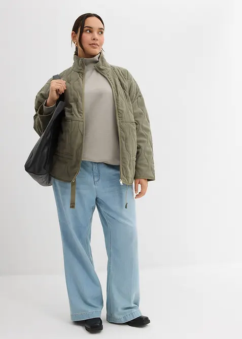 Scuba-shirt met opstaande kraag, bonprix