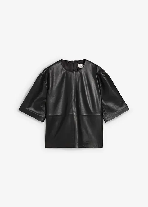 Leren tuniek van lamsnappa, bonprix