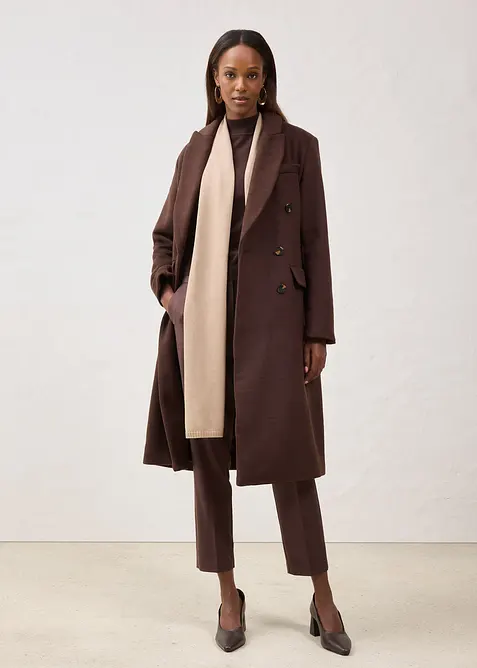 Lange blazerjas met wol, bonprix