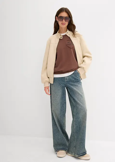 Jas van imitatiesuède, bonprix