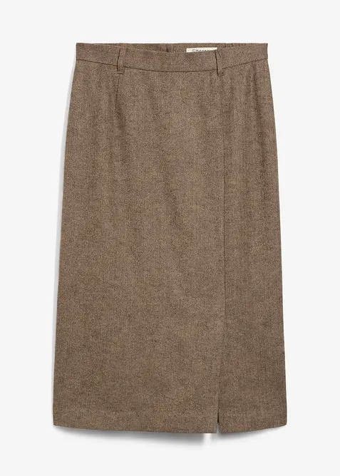 Kokerrok met wol, bonprix