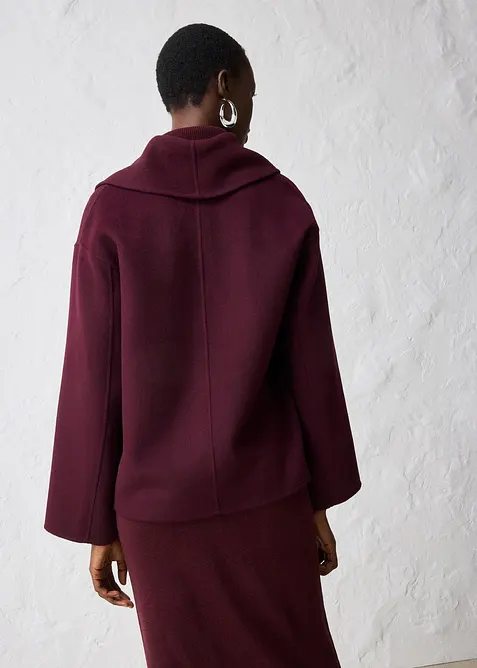 Oversized jas in een zachte wolmix, bonprix