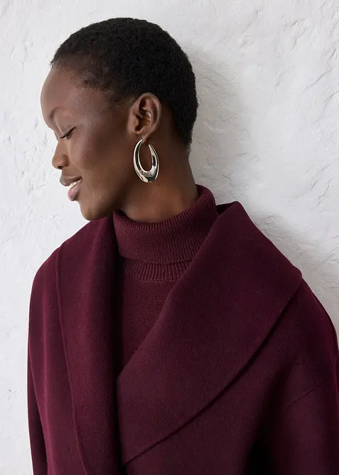 Oversized jas in een zachte wolmix, bonprix