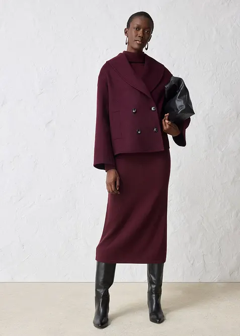 Oversized jas in een zachte wolmix, bonprix