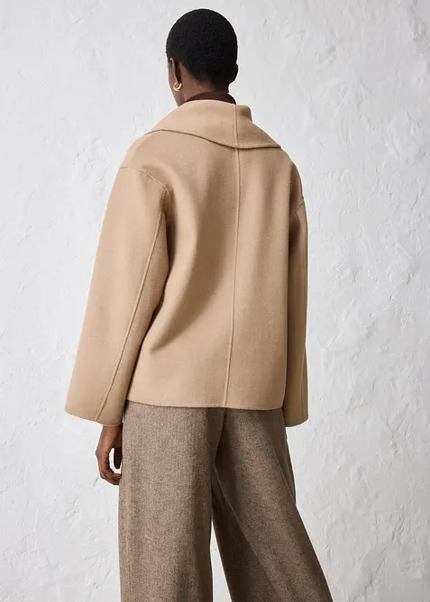 Oversized jas in een zachte wolmix, bonprix