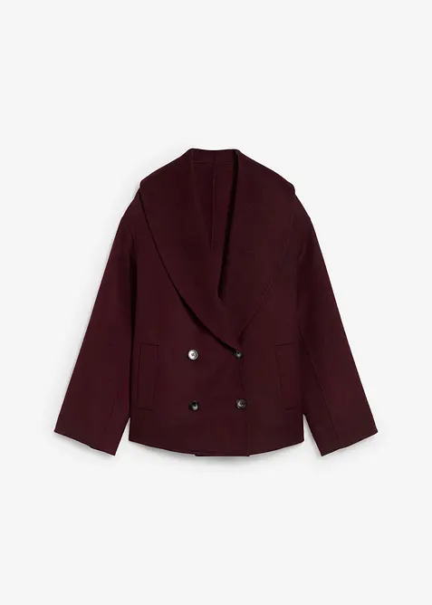 Oversized jas in een zachte wolmix, bonprix