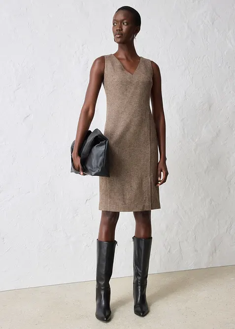 Kokerjurk met wol, bonprix