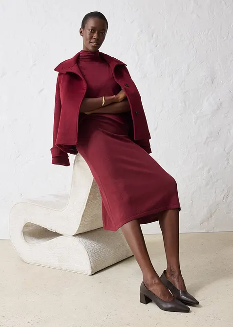 Gebreide rok van zachte wolmix, bonprix