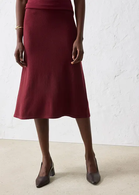 Gebreide rok van zachte wolmix, bonprix