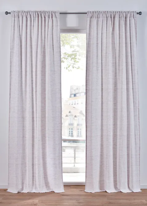 Jacquard gordijn van biologisch katoen (1 stuk), bonprix