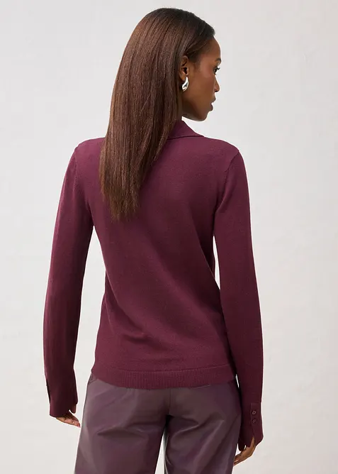 Fijn gebreide trui van een zachte wolmix, bonprix