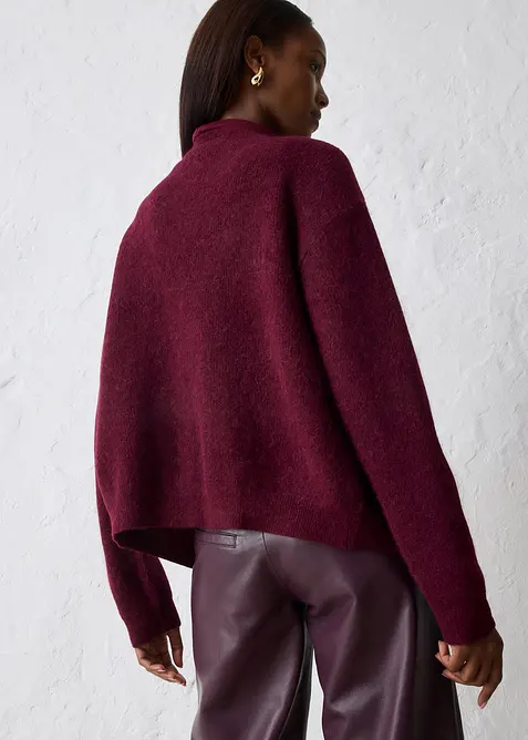 Vest van een warme alpacamix, bonprix