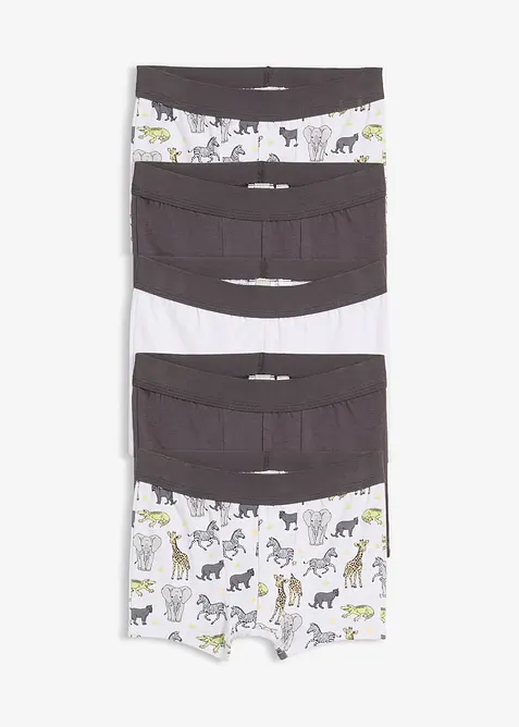 Boxershort met biologisch katoen (set van 5), bonprix