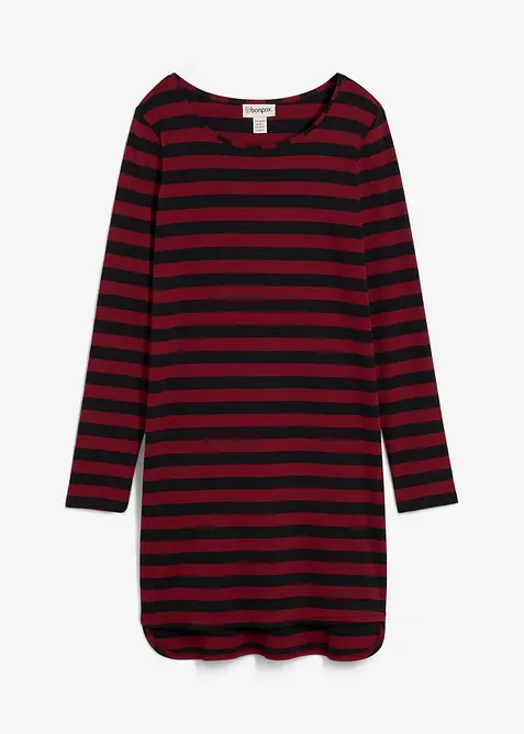 High-low jurk van zwaar katoen, bonprix