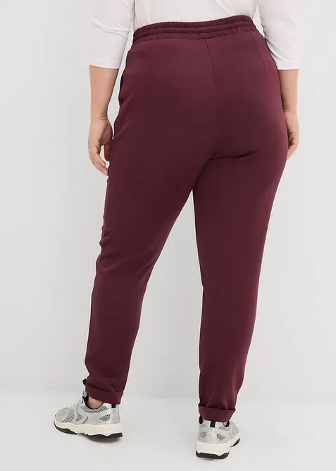 Chino broek van scuba, bonprix