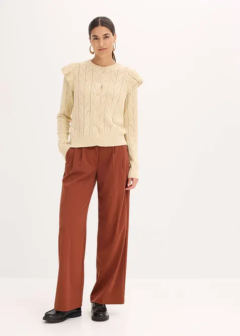 Ajour vest van katoen, bonprix