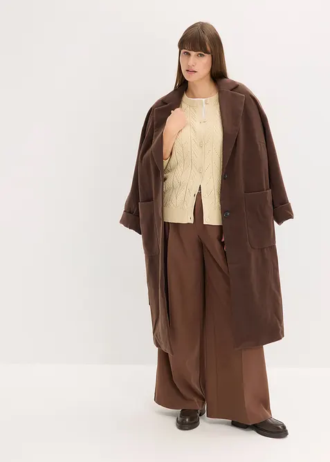 Ajour vest van katoen, bonprix